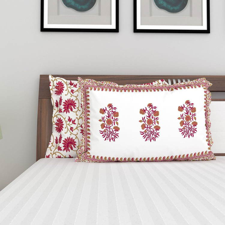 India Inspired Set of 2 Pillow Covers - 45x70cm