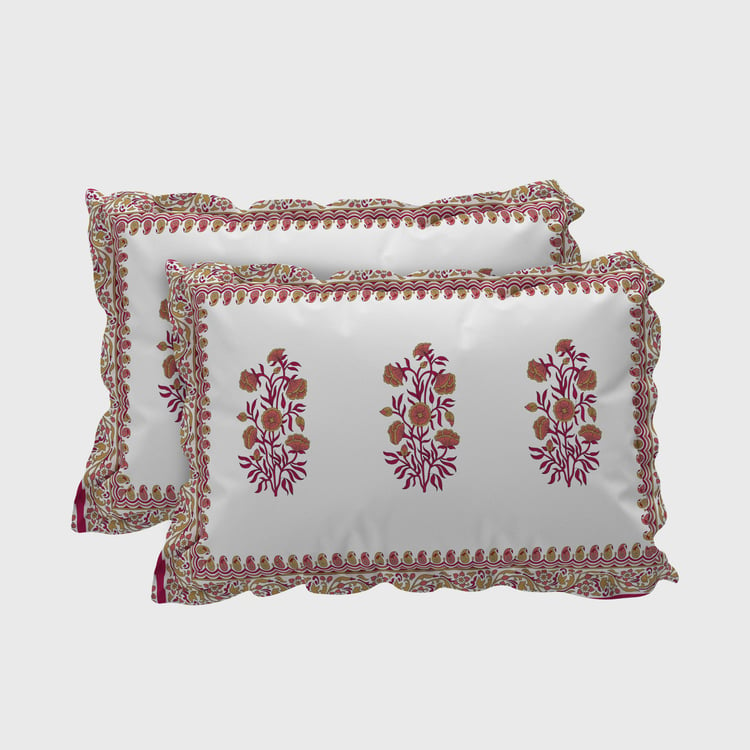 India Inspired Set of 2 Pillow Covers - 45x70cm