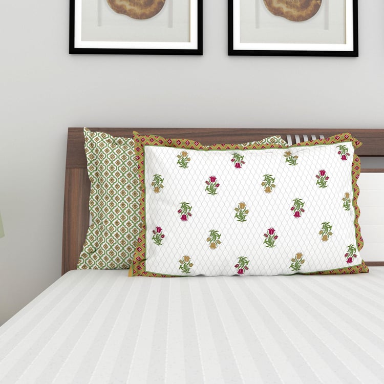 India Inspired Set of 2 Pillow Covers - 45x70cm