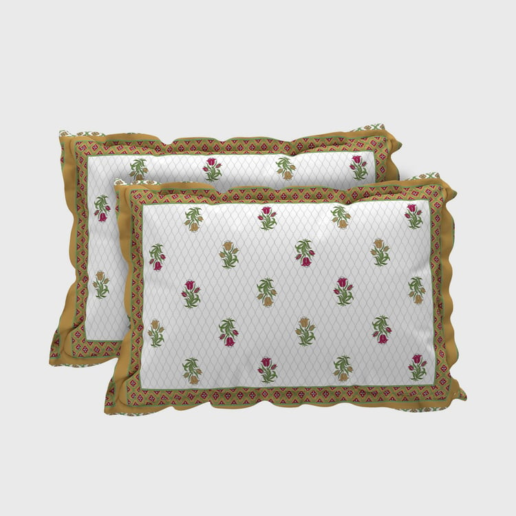 India Inspired Set of 2 Pillow Covers - 45x70cm