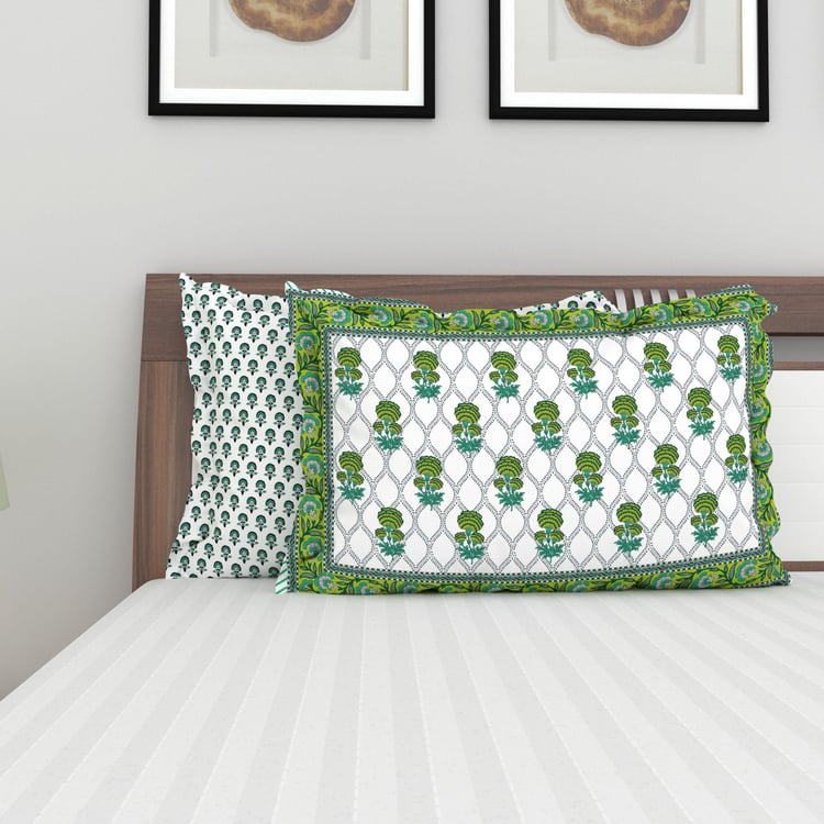 India Inspired Set of 2 Pillow Covers - 45x70cm