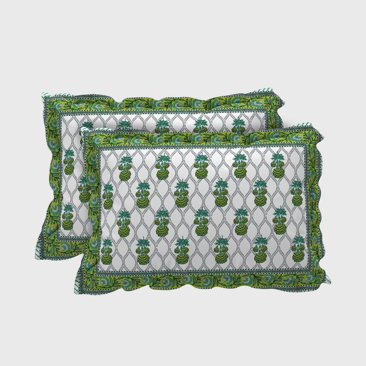 India Inspired Set of 2 Pillow Covers - 45x70cm