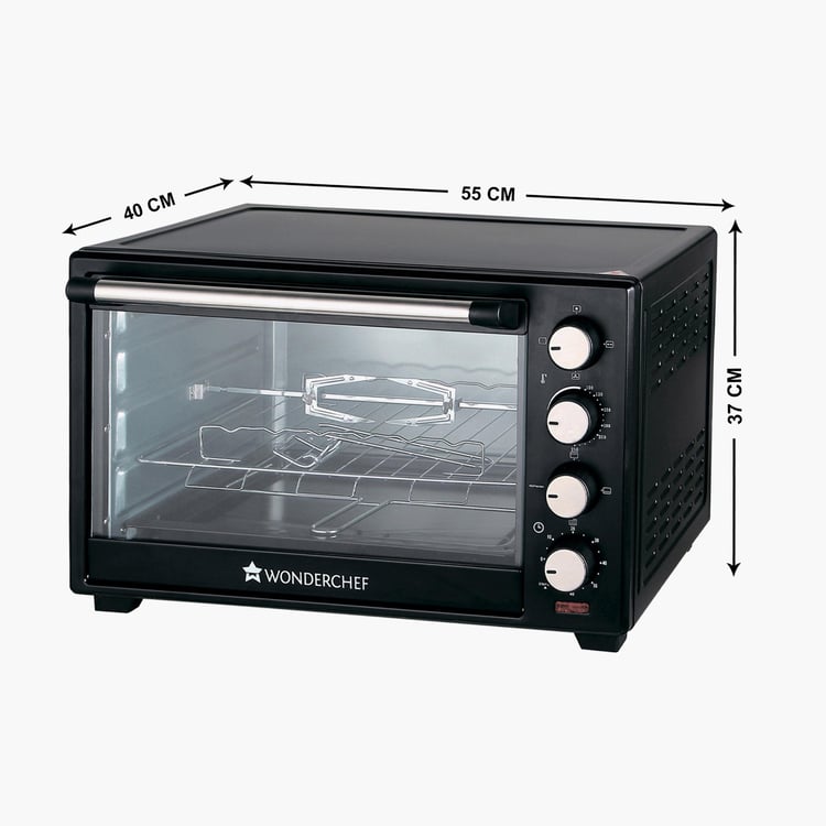 WONDERCHEF Black Edge Oven Toaster Griller- 28L
