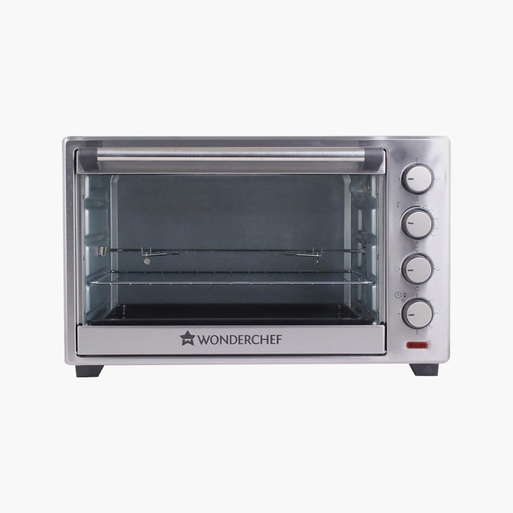 WONDERCHEF Silver Stainless Steel Oven Toaster Griller - 48L