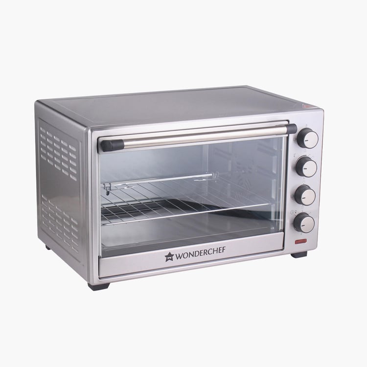 WONDERCHEF Silver Stainless Steel Oven Toaster Griller - 48L