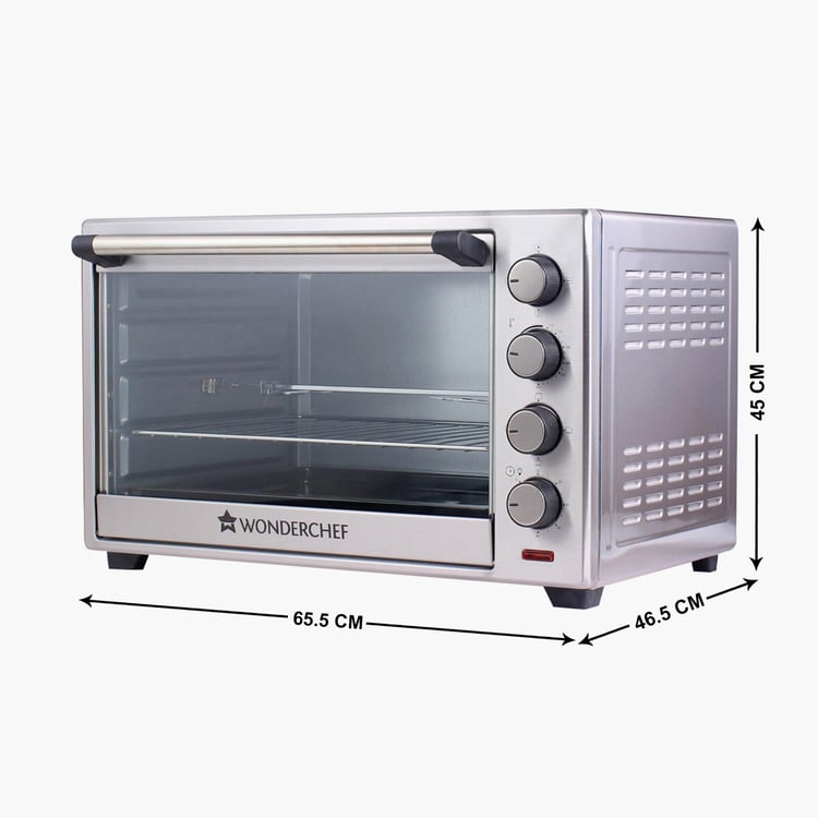 WONDERCHEF Silver Stainless Steel Oven Toaster Griller