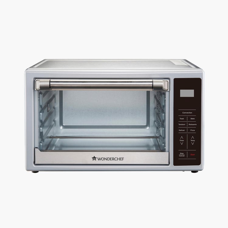 WONDERCHEF Prato Silver Stainless Steel Oven Toaster Griller - 30L