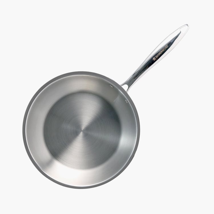 WONDERCHEF Nigella Silver Stainless Steel Frying Pan - 27cm