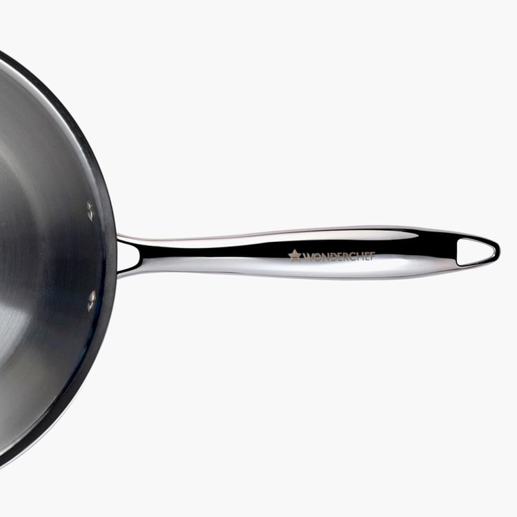 WONDERCHEF Nigella Silver Stainless Steel Frying Pan - 27cm