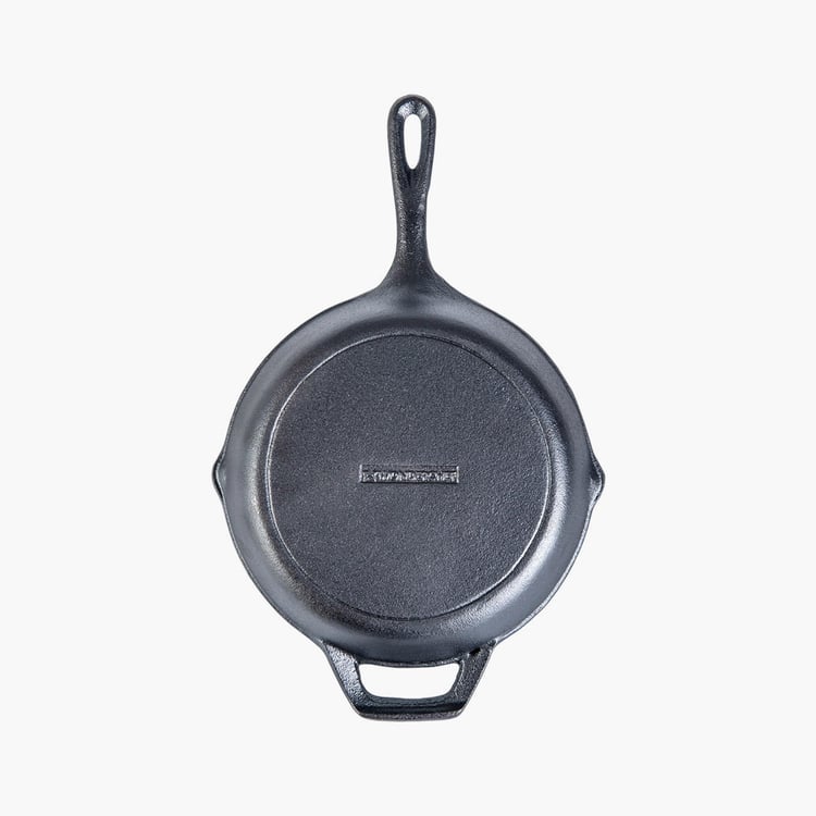 WONDERCHEF Forza Black Pre Seasoned Cast Iron Frying Pan - 26.7cm