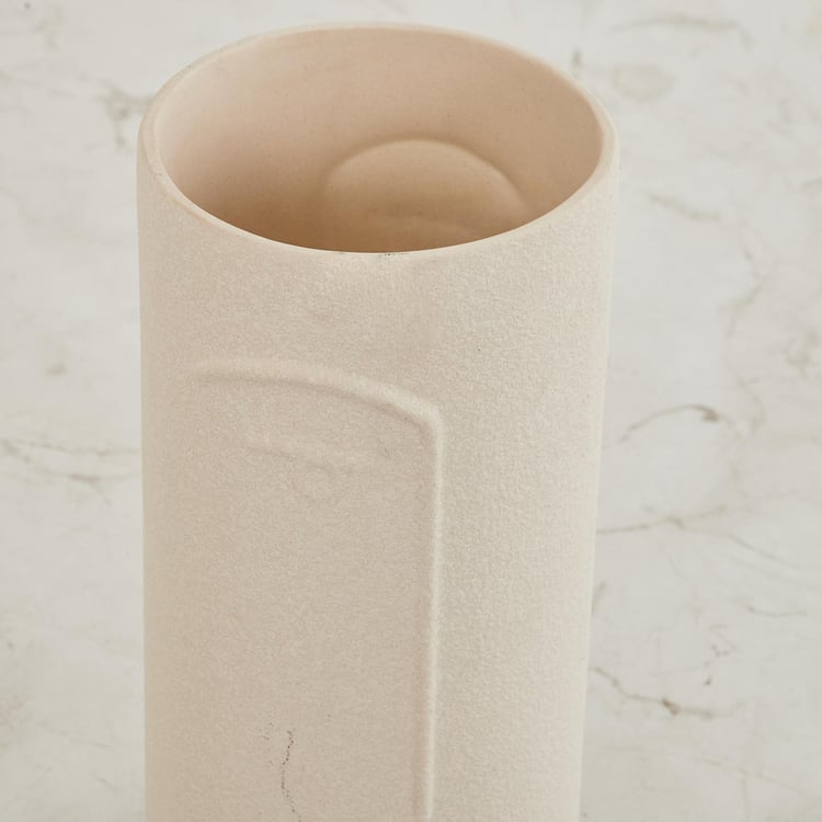 Marshmallow Sandstone Face Vase