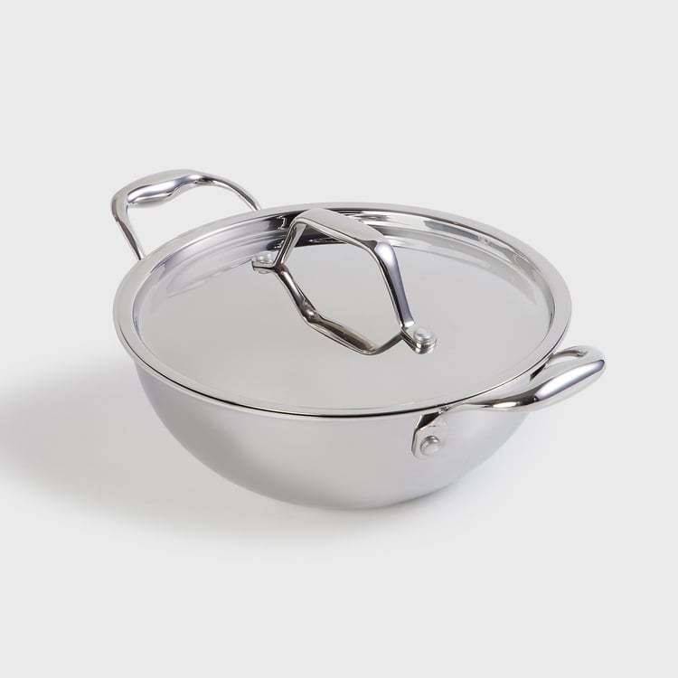 Chef Special Stainless Steel Kadhai with Lid - 1.6L