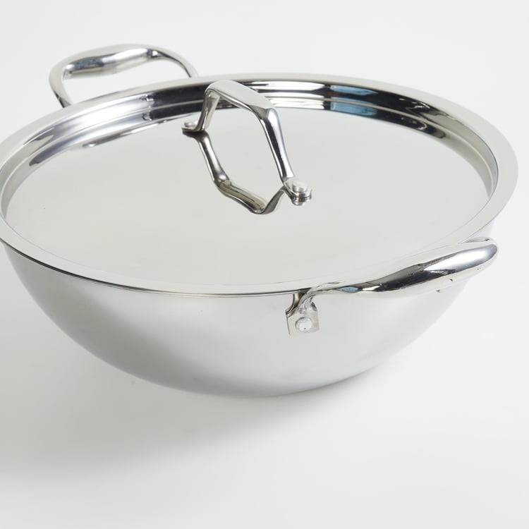 Chef Special Stainless Steel Kadhai with Lid - 4.2L
