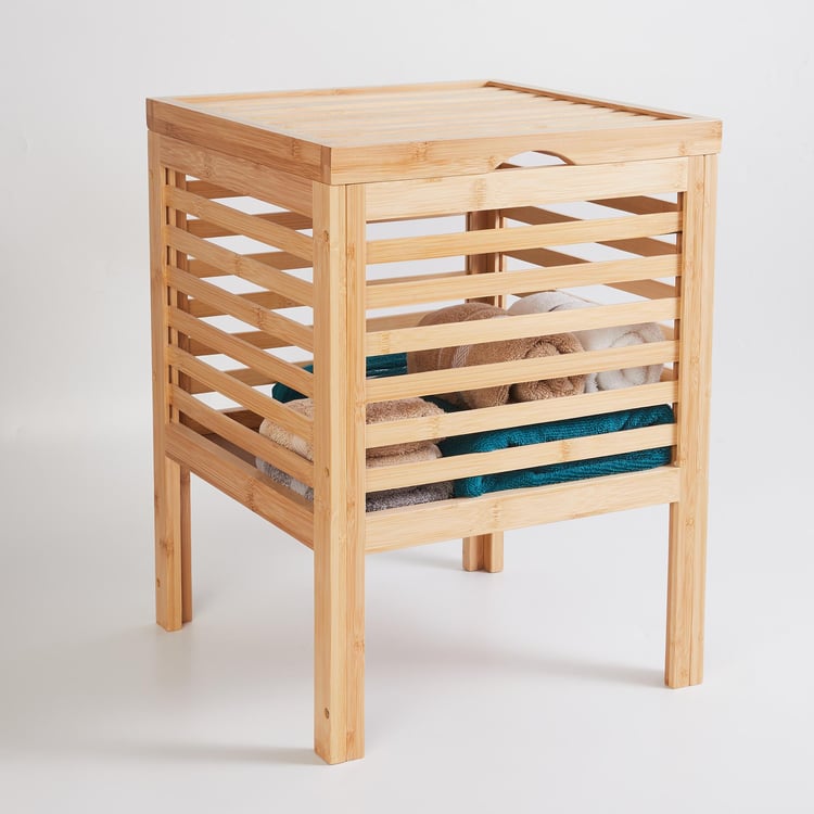 Omnia Bamboo Storage Stool