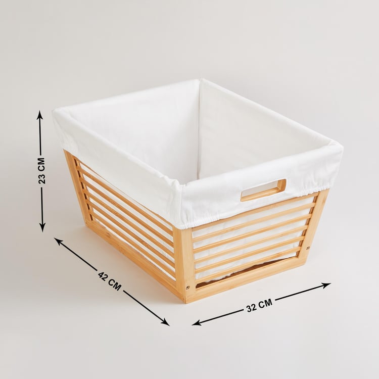 Omnia Bamboo Laundry Basket