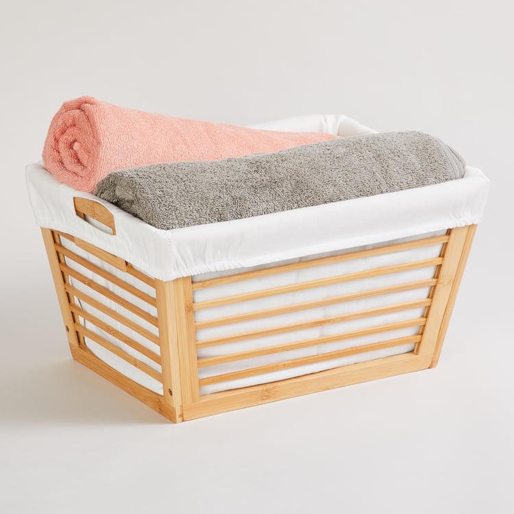 Omnia Bamboo Laundry Basket