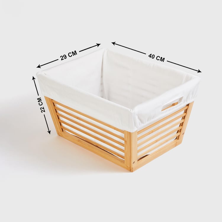 Omnia Bamboo Laundry Basket