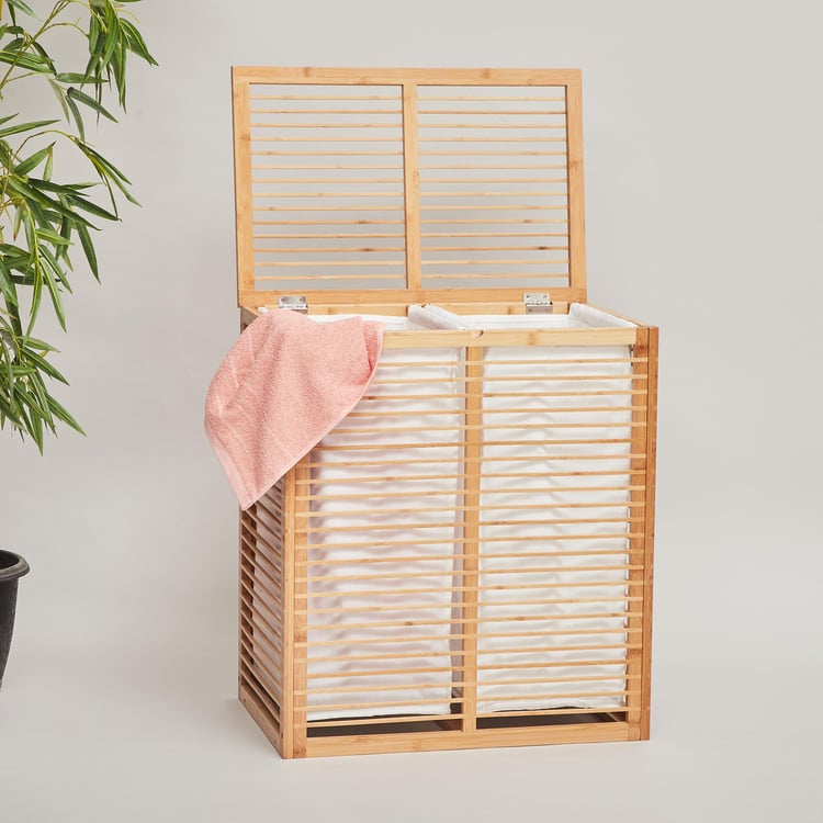 Omnia Bamboo Laundry Basket