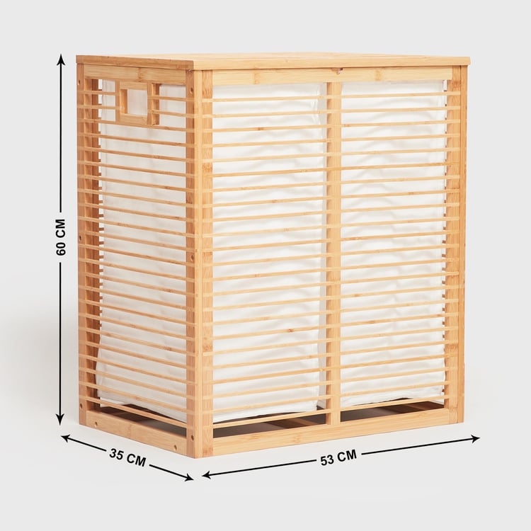 Omnia Bamboo Laundry Basket