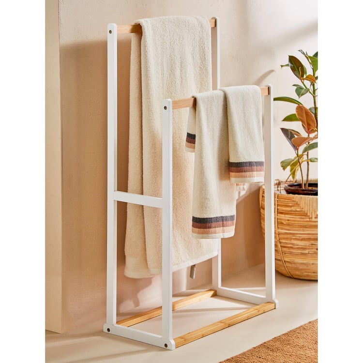 Omnia Bamboo Towel Rack