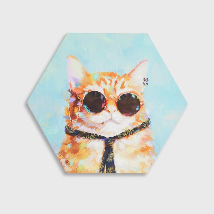 Brezza Art Animal Cartoon Set of 3 Wood Animal Cartoon Picture Frames - 30x26.5cm