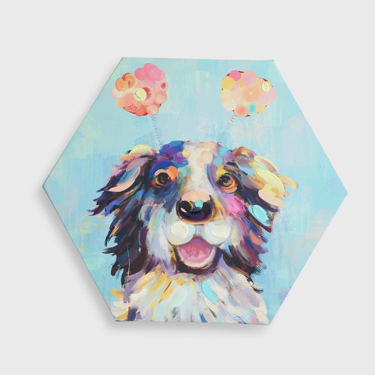 Brezza Art Animal Cartoon Set of 3 Wood Animal Cartoon Picture Frames - 30x26.5cm