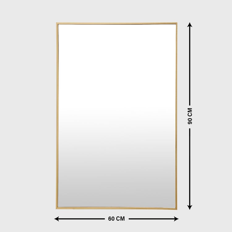 Reflection Flicker Metal Rectangular Wall Mirror - 60x90cm