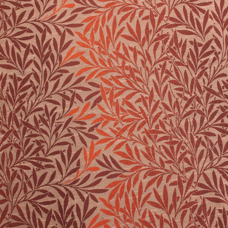 DECO WINDOW Grenadine Rust Printed Semi-Blackout Curtains - Set of 2 - 49x32cm