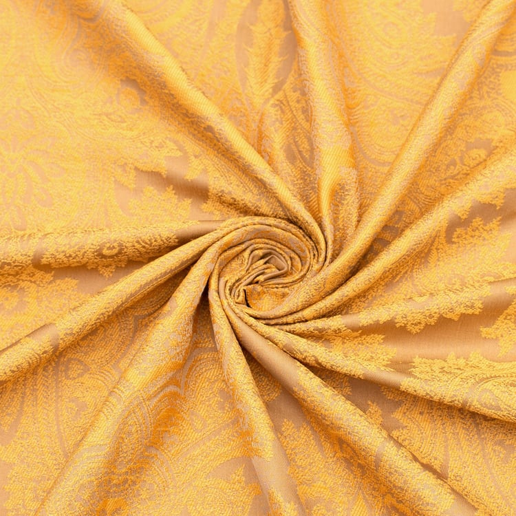 DECO WINDOW Stock Fabric Jayanita  Orange Printed Semi-Blackout Door Curtains - 37x30cm - Set of 2