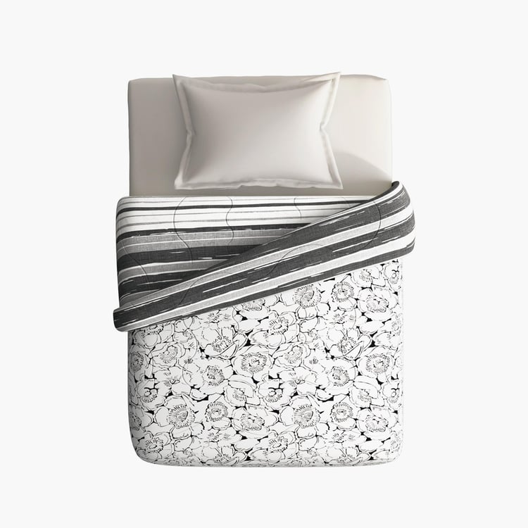 PORTICO Marvella White Cotton Single Bed Comforter - 152x220cm