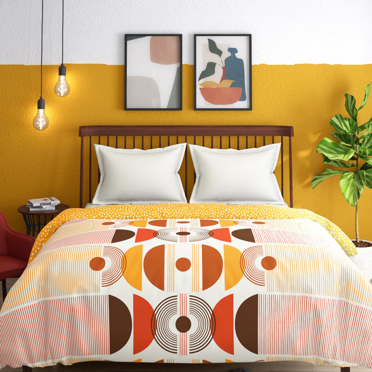 PORTICO Hashtag Multicolour Printed Cotton Double Bed Comforter - 220x240cm