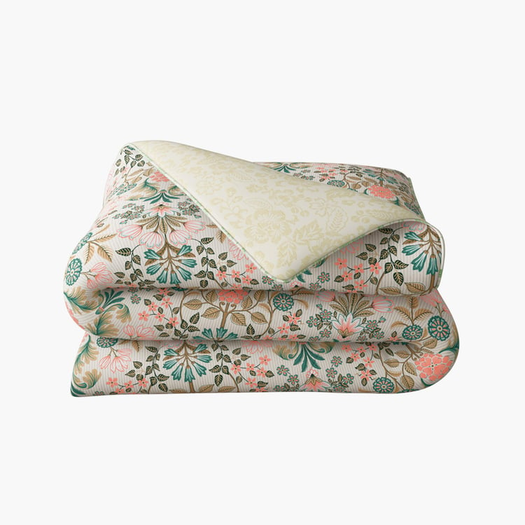 PORTICO Shalimaar Multicolour Floral Printed Cotton Single Comforter - 152x224cm