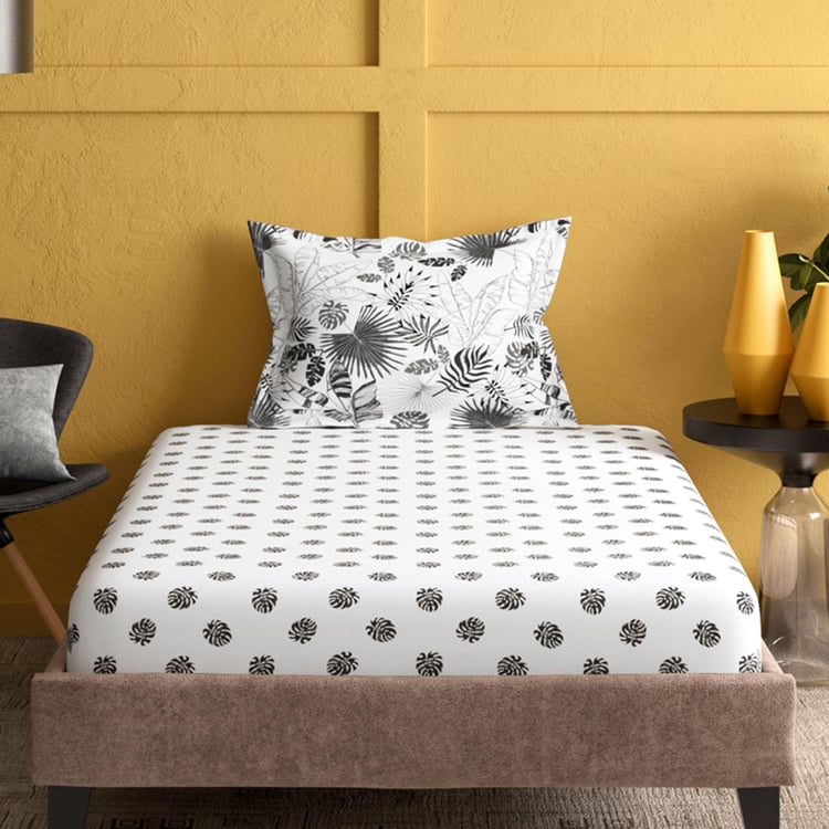 PORTICO Marvella Multicolour Cotton Single Bedsheet Set - 150X224cm - 2Pcs