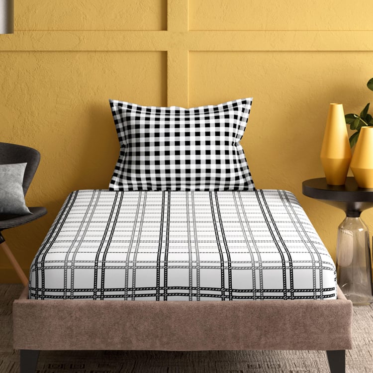 PORTICO Marvella Multicolour Cotton Single Bedsheet Set - 150x224cm - 2Pcs