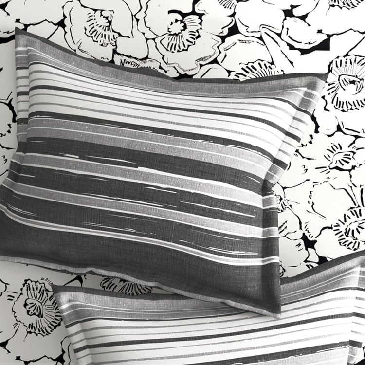 PORTICO Marvella White Cotton Single Bedsheet Set - 150x224cm - 2Pcs