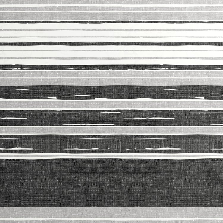 PORTICO Marvella Black Cotton Single Bedsheet Set - 150x224cm - 2Pcs