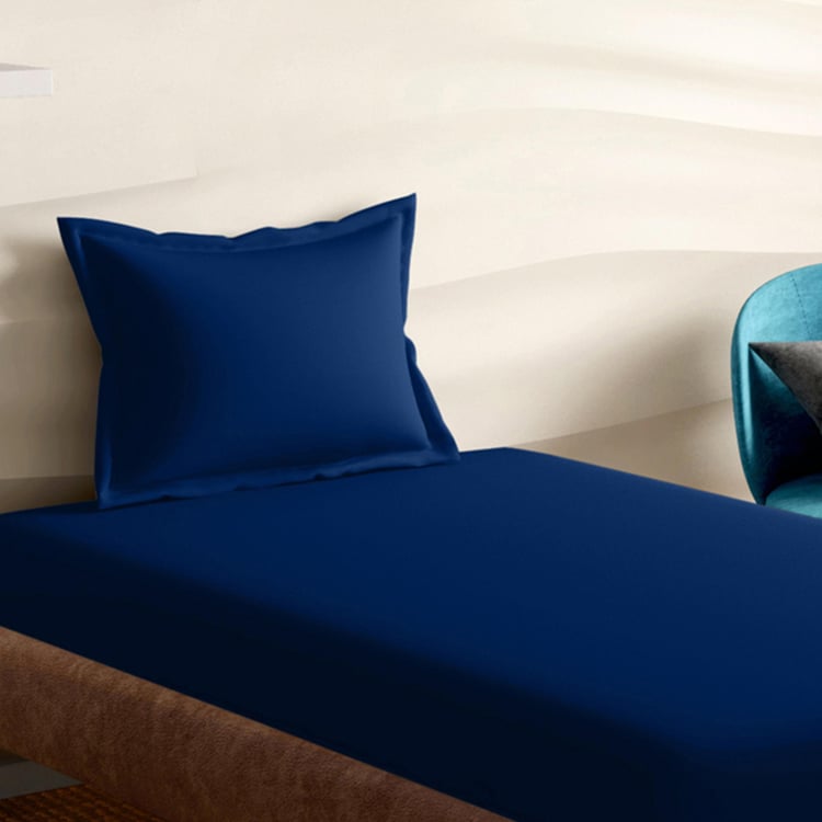 PORTICO Satin Premium Multicolour Cotton Single Bedsheet Set - 150x224cm - 2Pcs