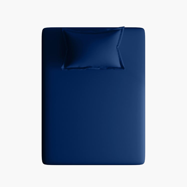 PORTICO Satin Premium Multicolour Cotton Single Bedsheet Set - 150x224cm - 2Pcs