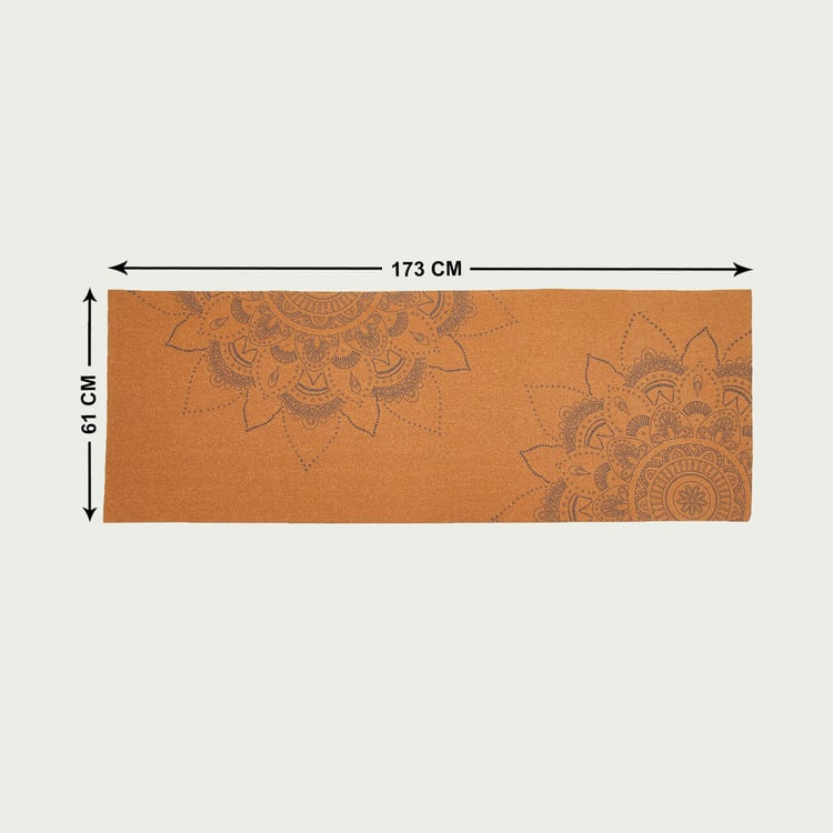 Active Cork Printed Yoga Mat