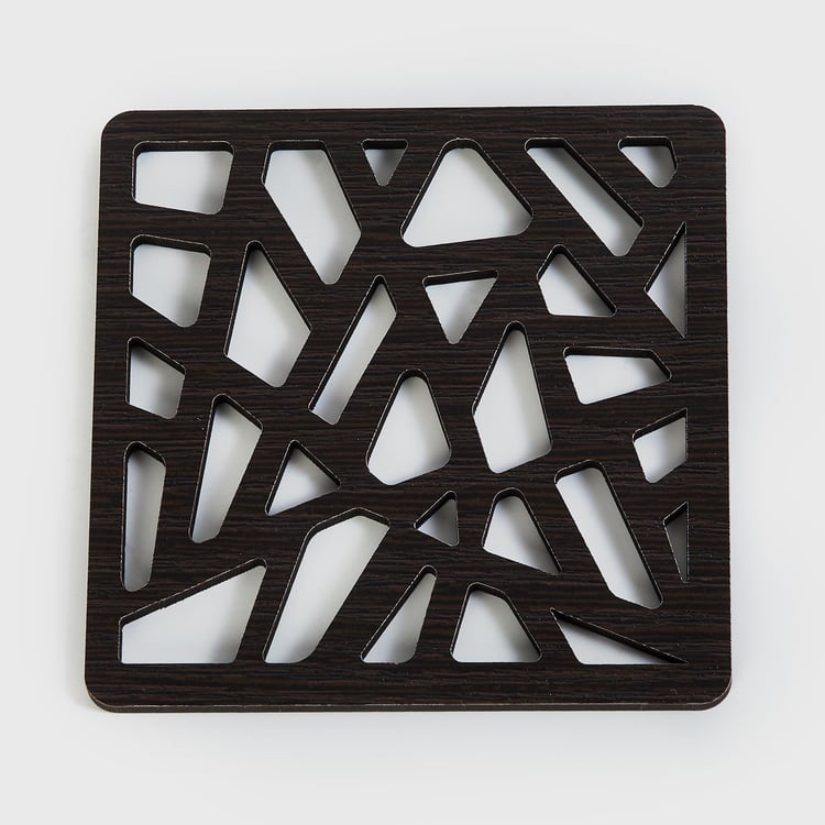 Oakland Set of 6 Wood Laser Cut Coasters