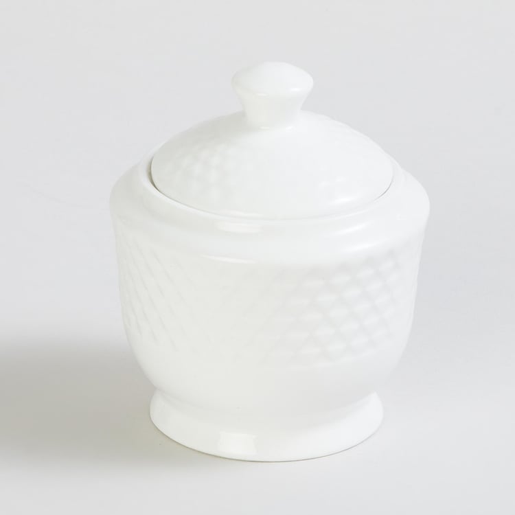 Marshmallow Brook Bone China Sugar Pot