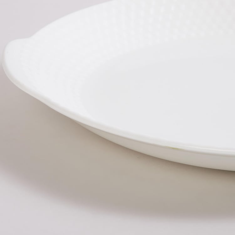 Marshmallow Bone China Rice Platter - 30cm