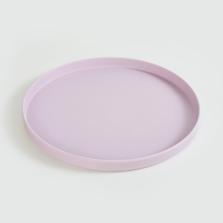 Soulful Pastels Purple Solid Melamine Dinner Plate - 28cm