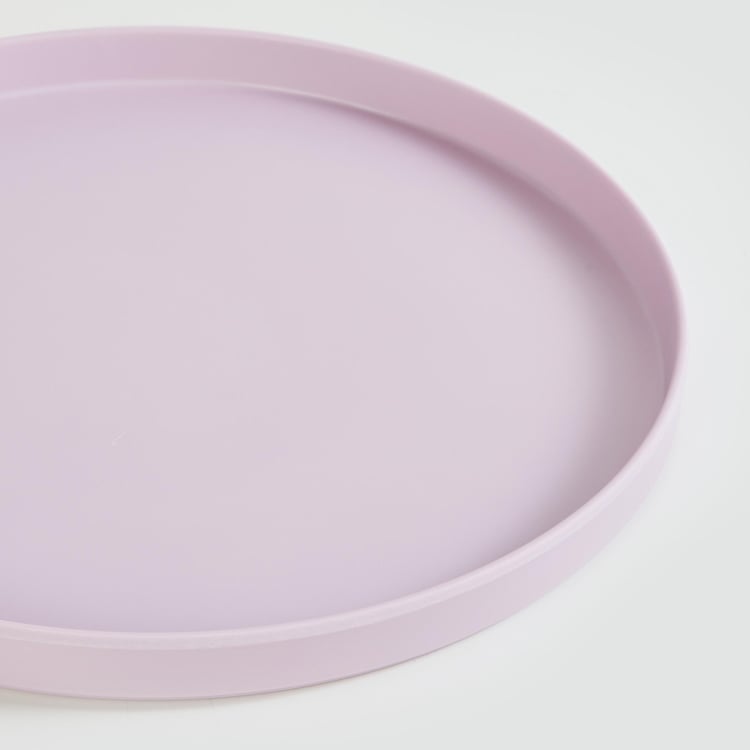 Soulful Pastels Purple Solid Melamine Dinner Plate - 28cm