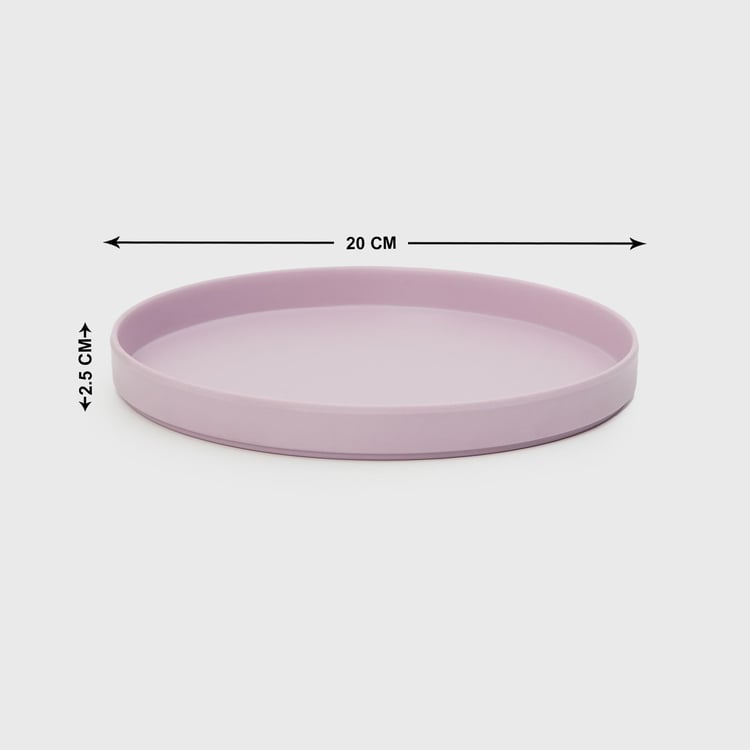 Soulful Pastels Purple Solid Melamine Side Plate - 20cm