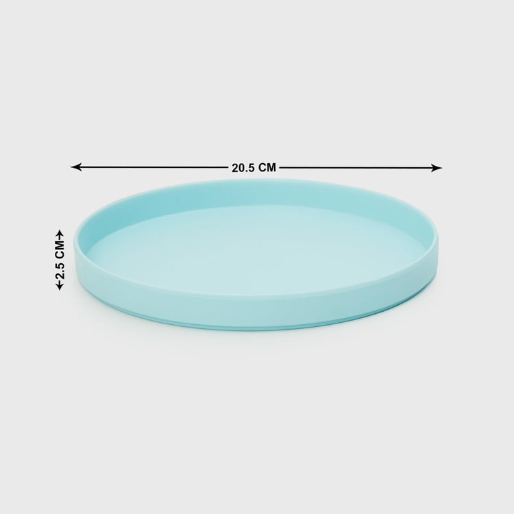 Soulful Pastels Teal Solid Melamine Side Plate - 20cm