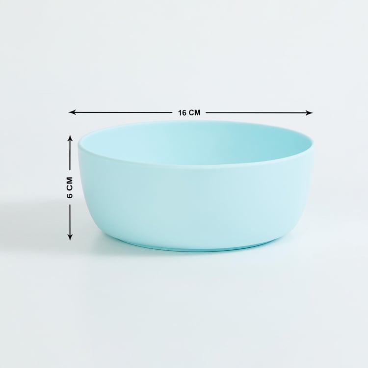 Soulful Pastels Juven Teal Solid Melamine Round Cereal Bowl