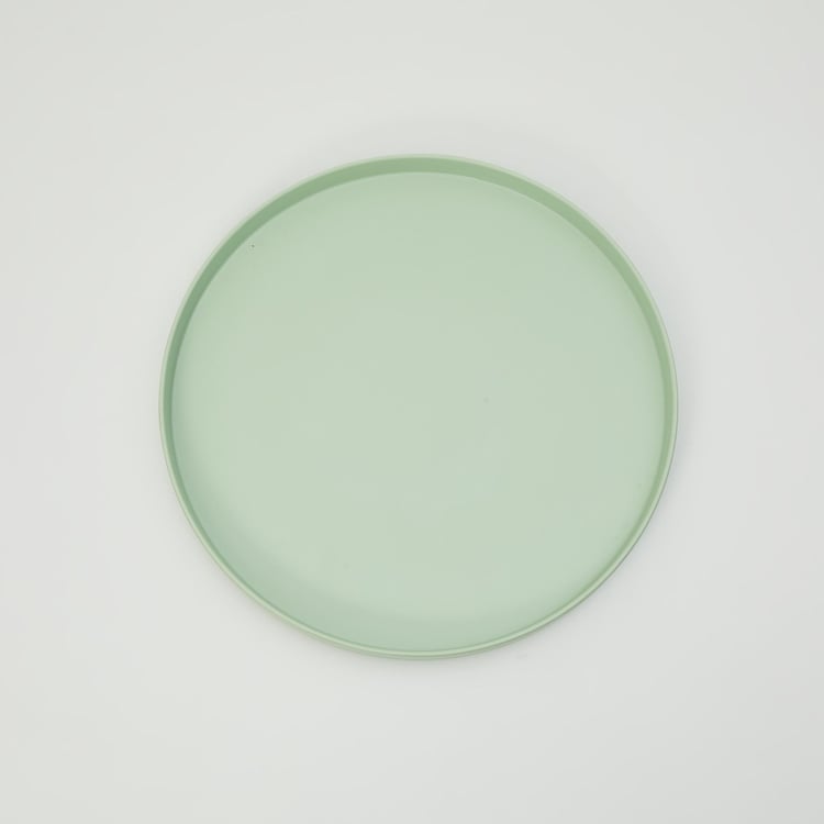 Soulful Pastels Green Solid Melamine Dinner Plate - 28cm