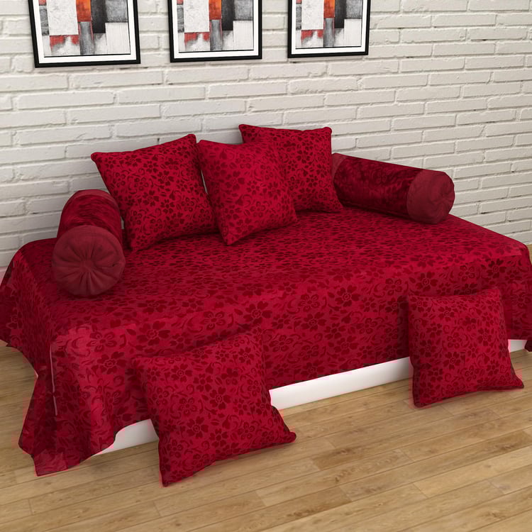 Corsica Harold 8Pcs Embossed Diwan Set