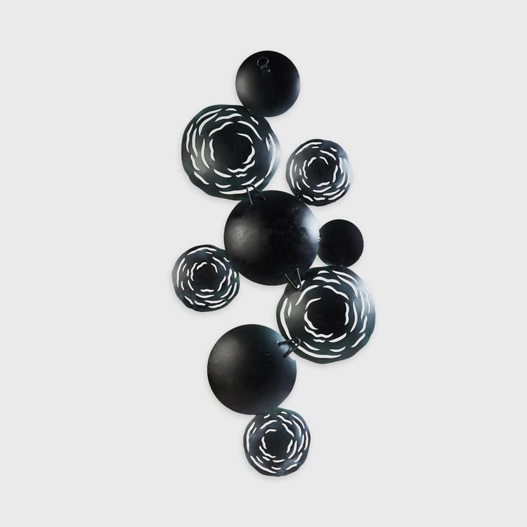 Samara Multicolour Printed Abstract Metal Wall Art -31x2.5x65.5cm